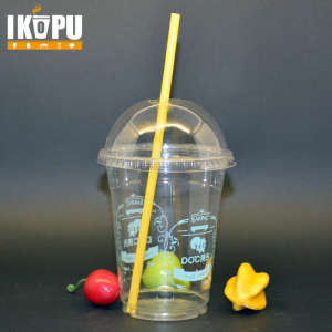 Disposable Plastic Cups for Cold Drink Salad Ice Cream with Lid 1oz-24oz